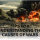 Investigate the essential elements which drive wars to occur. Reveal the main political, economic and social forces which generate conflict.