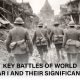 Soldiers in World War I battlefield highlighting major battles and turning points that shaped the Great War